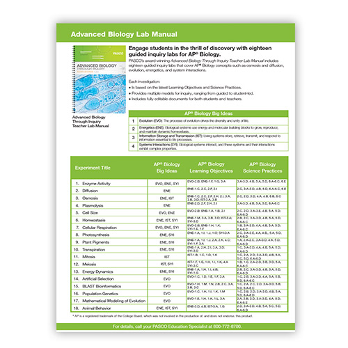 Biology Alignment Sheet