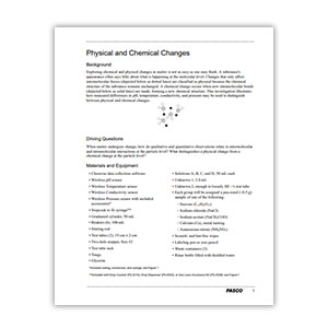 Physical and Chemical Changes Lab