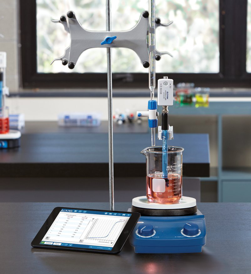 burette-beaker lab setup