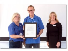 PASCO Founders, Paul and Shelley Stokstad, receive Resolution of Appreciation Award from Roseville, CA.