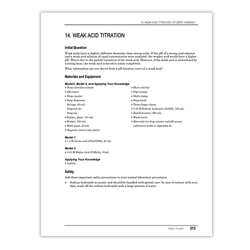 Weak Acid Titration Lab