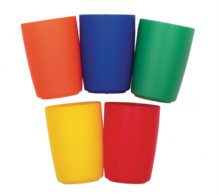 Colored Plastic Cup Set