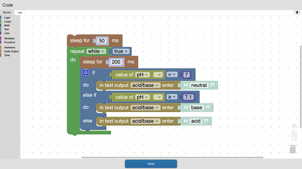 SPARKvue Blockly Code