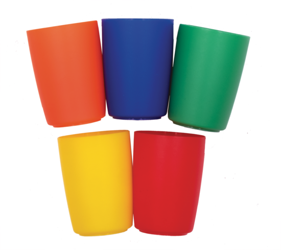 Colored Plastic Cup Set