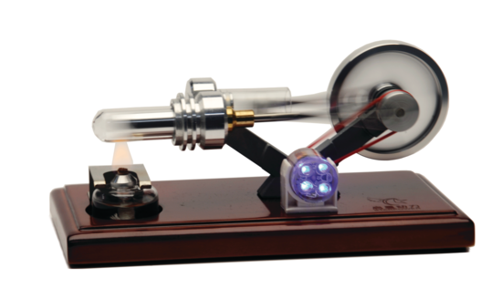 Glass Stirling Engine